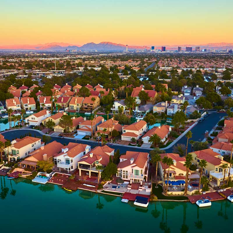 Nevada desert residential community near Lake Mead – illustrating costs and fees for hard money loan properties