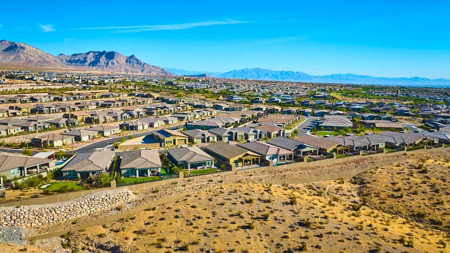 suburban desert neighborhood Nevada