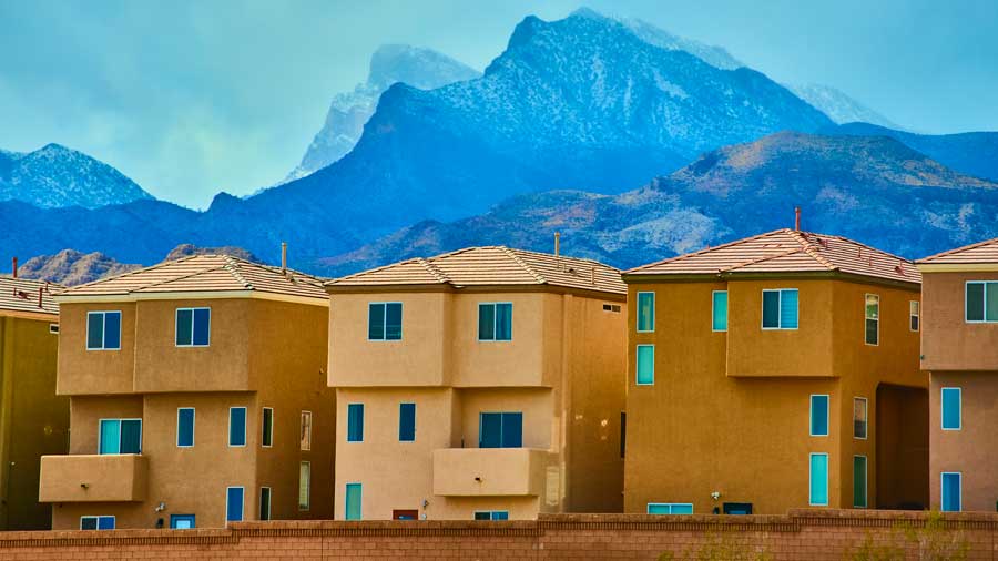 modern-desert-homes-with-mountain-view-in-nevada-eye-level modern desert homes Las Vegas Nevada
